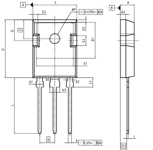 Ӣ�w��IHW30N160R2���η��b�ߴ�ͽY(ji��)��(g��u)�D